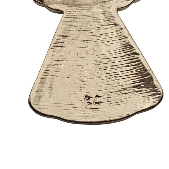 VTG Brooch Set 3PC Christmas Novelty Holiday Angel Dove Wreath Figural Pins - Picture 12 of 16